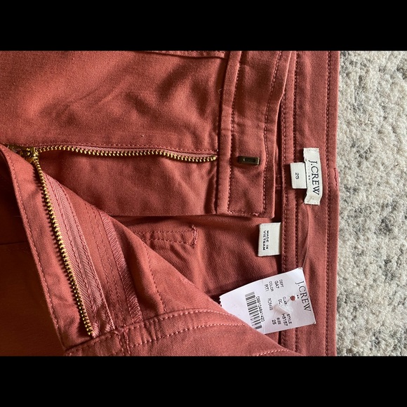 J crew fitted cargo slim fit rust terracotta color - Picture 4 of 6